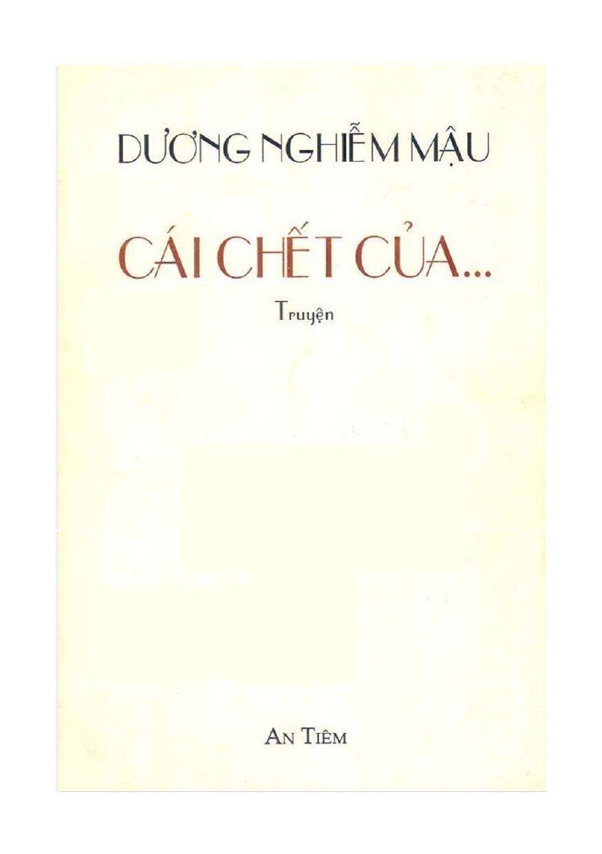 Dương Nghiễm Mậu - Cái Chết Của ...