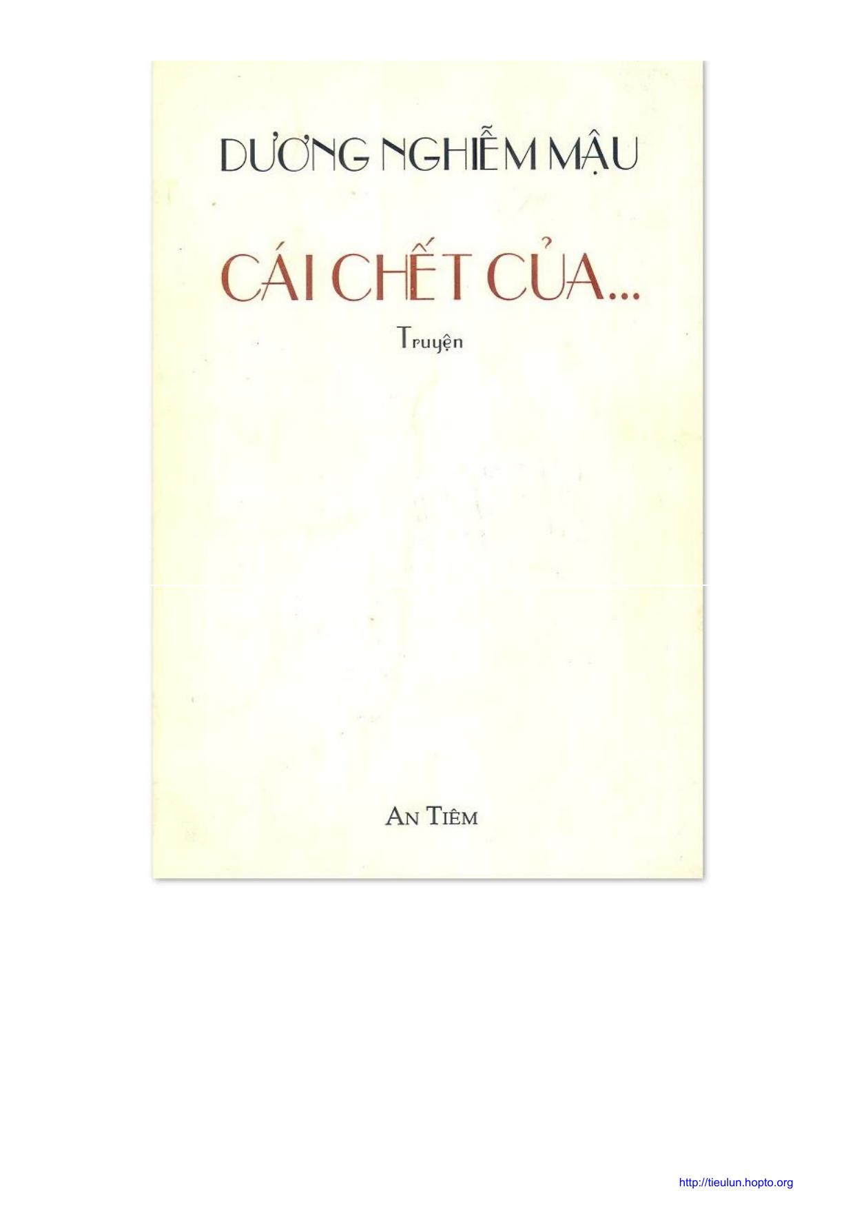 Cái Chết Của ...