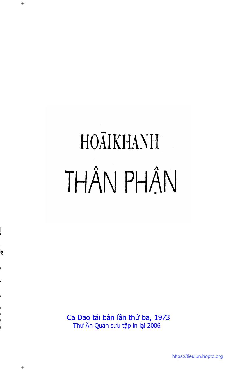 Thân Phận