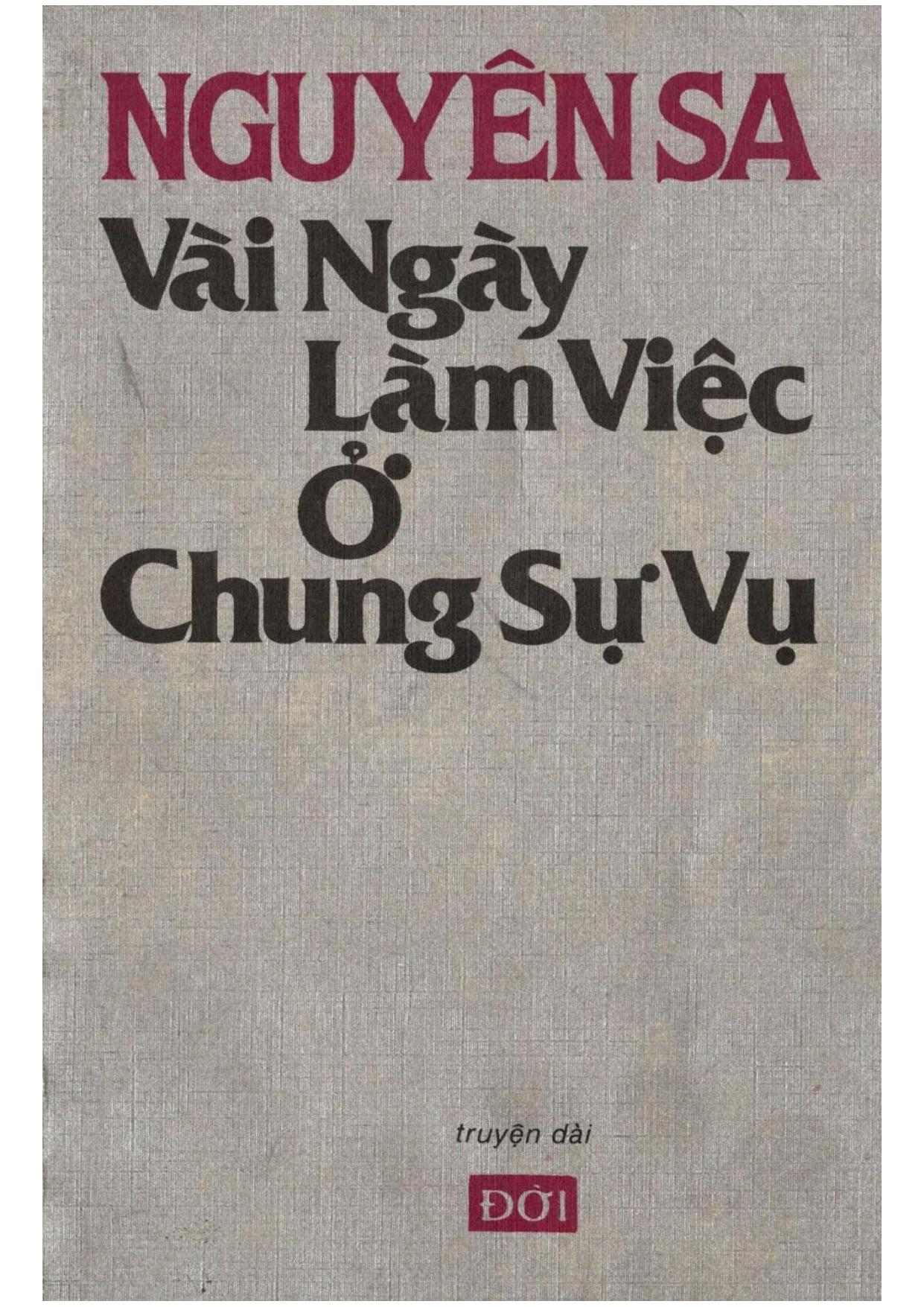 Vài Ngày Làm Việc Ở Chung Sự Vụ