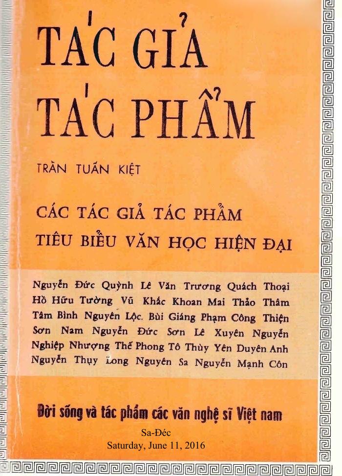 Tác Giả Tác Phẩm Văn Học Hiện Đại