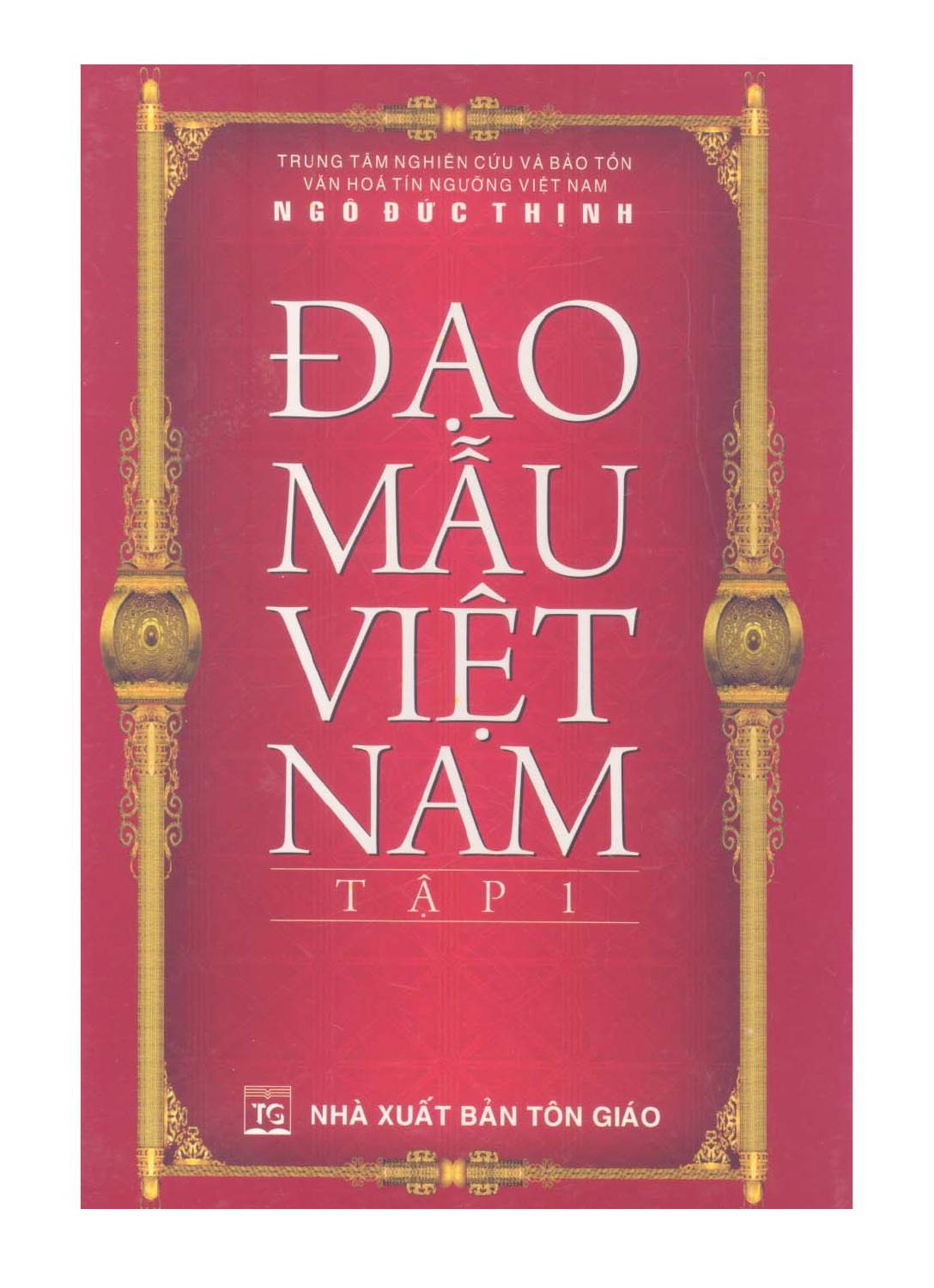 Sách Đạo Mẫu Việt Nam Tập 1